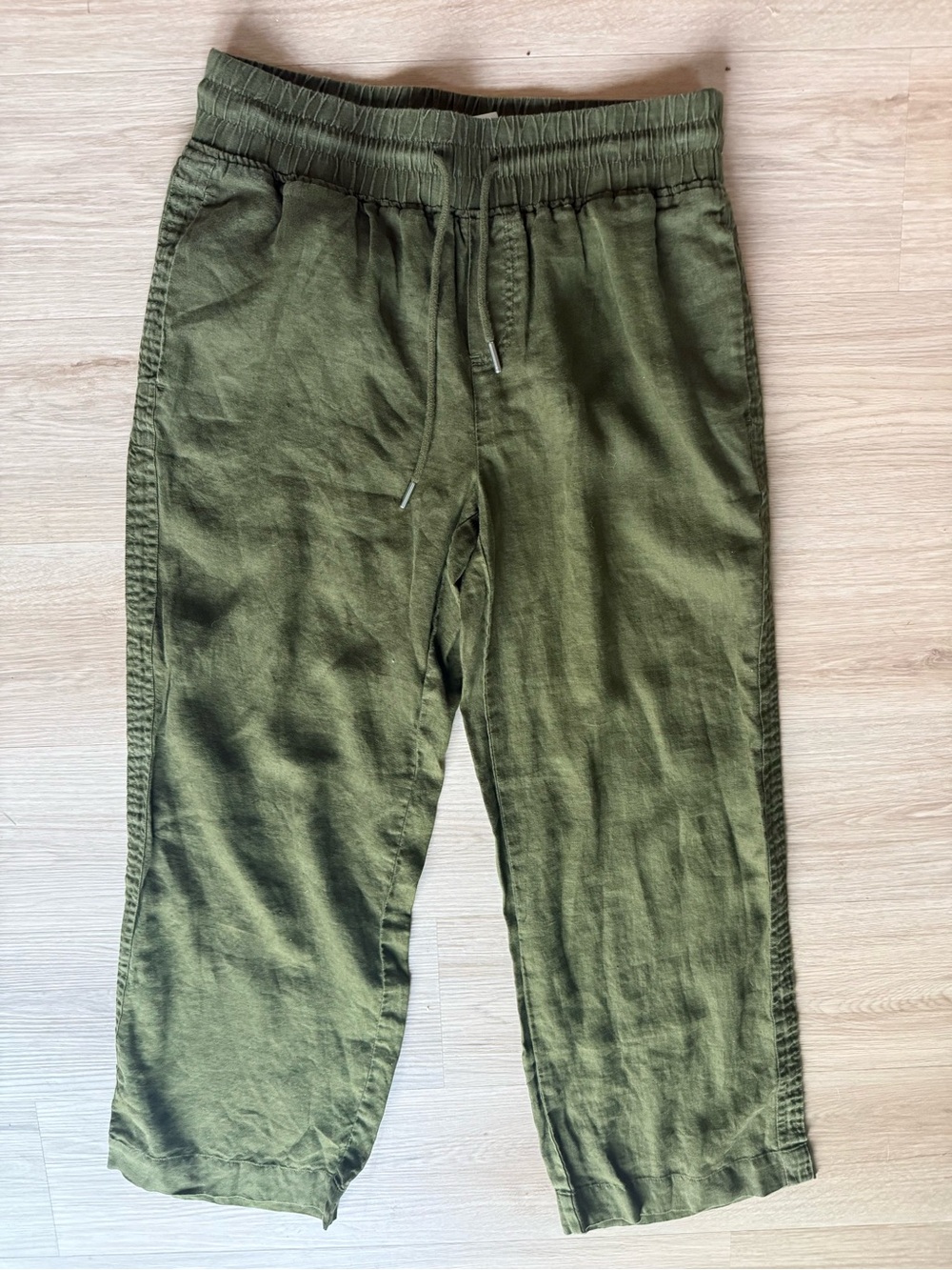 Quince 100% European Linen Wide Leg Pants Sz L - Picture 2 of 4